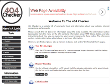 Tablet Screenshot of 404checker.com
